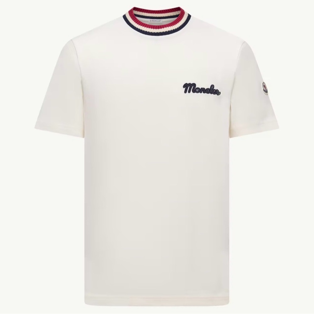 Authentic- Moncler Stripe Jersey T-Shirt Receipt Purchase Included🧾✅